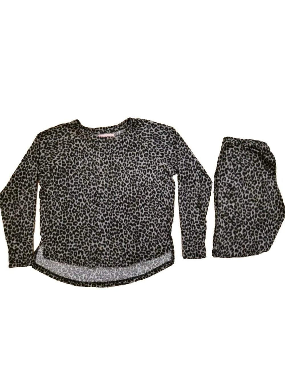 Juicy Couture Leopard Print Pajama Set Women's Size Small
